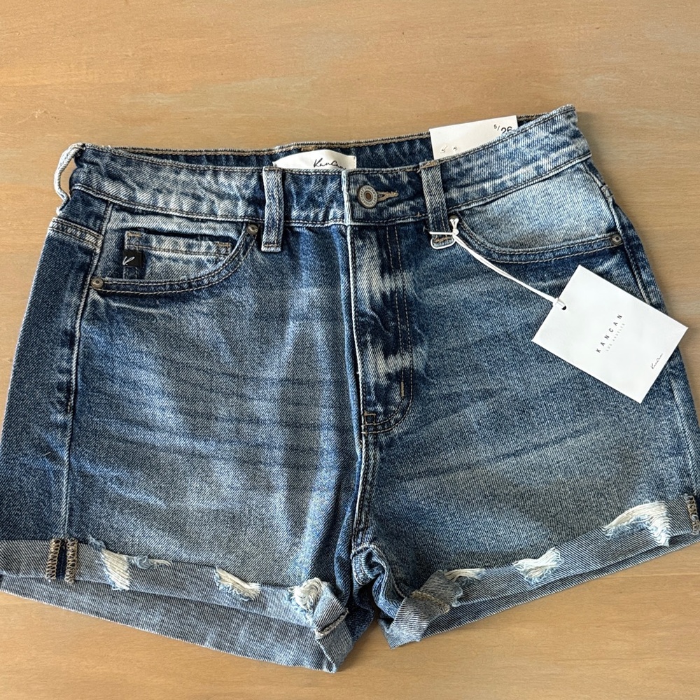 KanCan Women's Blue Jean Shorts